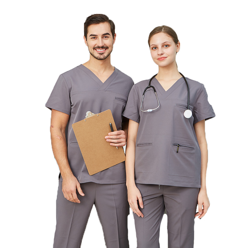 Korkea laatu 4 Way Stretch Nurse Scrubs Spandex Uniform Tukkukauppa