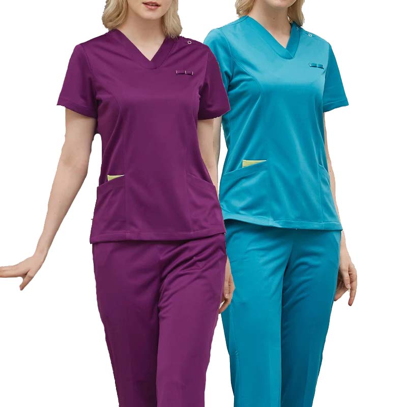 Anti-Wrinkle Naisten sairaanhoitaja Scrub Sets Tops Pants Hospland Uniforms
